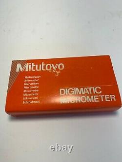 NOS Mitutoyo 293-765-30 Digimatic Micrometer, 0-1/0-25mm Range. 00005/0.001mm
