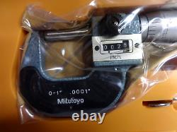 New In Box Mitutoyo 193-211 0-1 Mechanical Micrometer Machinist Tool M825-1