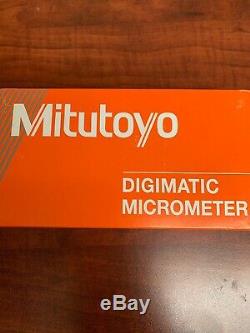 New MITUTOYO 293-340-30 0-1 DIGITAL MICROMETER IP65.00005 Digimatic Certificate