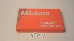 New Mitutoyo 293-336-30, 1-2 Digital Micrometer, Ip65.00005, Mdc-2 Mxf