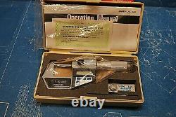 New Mitutoyo 293-715 Digital Micrometer Ratchet 0-1 Carbide Face Sealed Box