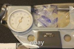 New Mitutoyo 2-3 0.00005 Dial Indicator Go / No-Go Micrometer Snap Meter Gage