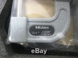 New Mitutoyo Digimatic 395-734-10 0-1.00005 0.001mm Digital Tube Micrometer