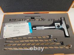 New Old Stock Mitutoyo Digital Depth Gage Micrometer Kit DMC4-6K 229-132