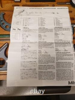 Precision Machinist Mitutoyo 64PKA071B Series 950 Digimatic Micrometer Kit
