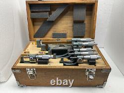 RARE MITUTOYO 0-6 Rolling Digital Micrometer Set, Carbide. 0001 No. 193-925