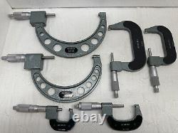 RARE MITUTOYO 0-6 Rolling Digital Micrometer Set, Carbide. 0001 No. 193-925