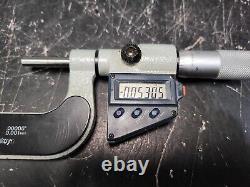 Read Mitutoyo Digital Thread Screw Micrometer 326-712-10 1-2 No Anvils #1