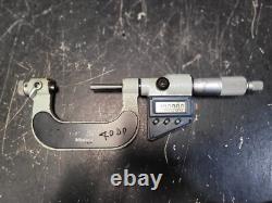 Read Mitutoyo Digital Thread Screw Micrometer 326-712-10 1-2 No Anvils #2