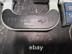Read Mitutoyo Digital Thread Screw Micrometer 326-712-10 1-2 No Anvils #2