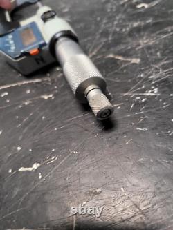 Read Mitutoyo Digital Thread Screw Micrometer 326-712-10 1-2 No Anvils #2