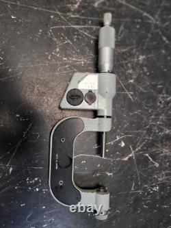 Read Mitutoyo Digital Thread Screw Micrometer 326-712-10 1-2 No Anvils #2