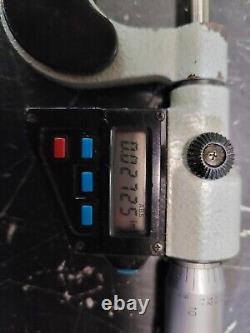 Read Mitutoyo Digital Thread Screw Micrometer 326-712-10 1-2 No Anvils #4
