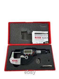 SPI 10-800-1 1 Max IP65 Carbide-Tipped Face Electronic Outside Micrometer