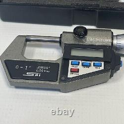 SPI 10-891-0 Outside Digital Micrometer With Case Made In Japan Japanese