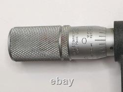 Starrett 0 To 1 Digital 60 Degree Point Micrometer In Very Good Condition
