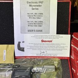 Starrett 2-3 Digital Micrometer 796.1XFL-3 IP67, RS232 Output, New