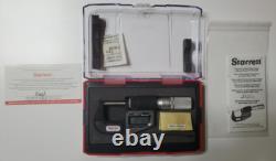 Starrett 3732XFL-1 0-1 Inch/Metric Digital Electronic Micrometer With Case