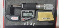 Starrett 3732XFL-1 0-1 Inch/Metric Digital Electronic Micrometer With Case