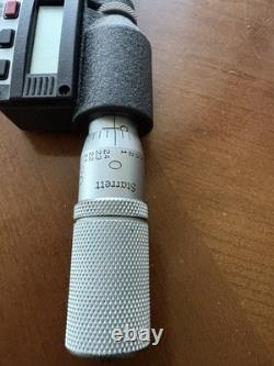 Starrett No. 734 0-1 Electronic Digital Micrometer with Original Case Tested