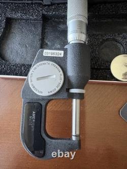 Starrett No. 734 0-1 Electronic Digital Micrometer with Original Case Tested
