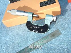 THREAD MICROMETER 0-1 withanvil set MITUTOYO 126-137 OVER $900 WHEN NEW MACHINIST