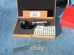 THREAD MICROMETER 0-1 withanvil set MITUTOYO 126-137 OVER $900 WHEN NEW MACHINIST