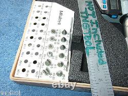 THREAD MICROMETER MITUTOYO 326-712-10 With 12 ANVILS 1-2 OVER 1000 NEW MACHINIST