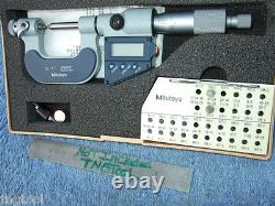 THREAD MICROMETER with4anvils MITUTOYO 326-711-30 0-1 OVR $1300 IF NEW MACHINIST