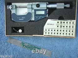 THREAD MICROMETER with4anvils MITUTOYO 326-711-30 0-1 OVR $1300 IF NEW MACHINIST