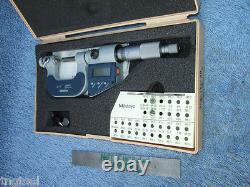 THREAD MICROMETER with4anvils MITUTOYO 326-711-30 0-1 OVR $1300 IF NEW MACHINIST