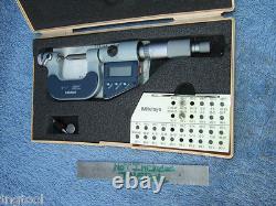 THREAD MICROMETER with4anvils MITUTOYO 326-711-30 0-1 OVR $1300 IF NEW MACHINIST
