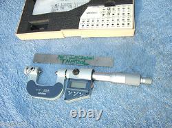 THREAD MICROMETER with4anvils MITUTOYO 326-711-30 0-1 OVR $1300 IF NEW MACHINIST