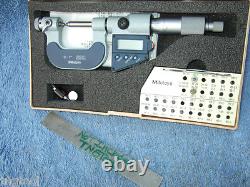 THREAD MICROMETER with4anvils MITUTOYO 326-711-30 0-1 OVR $1300 IF NEW MACHINIST
