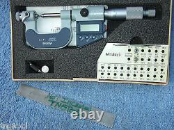 THREAD MICROMETER with4anvils MITUTOYO 326-711-30 0-1 OVR $800 WHEN NEW MACHINIST