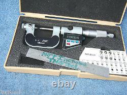 THREAD MICROMETER with8anvils MITUTOYO 326-711-30 0-1 OVR $900 WHEN NEW MACHINIST