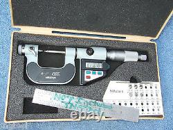 THREAD MICROMETER with8anvils MITUTOYO 326-711-30 0-1 OVR $900 WHEN NEW MACHINIST