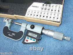 THREAD MICROMETER with8anvils MITUTOYO 326-711-30 0-1 OVR $900 WHEN NEW MACHINIST