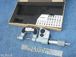 THREAD MICROMETER with8anvils MITUTOYO 326-711-30 0-1 OVR $900 WHEN NEW MACHINIST