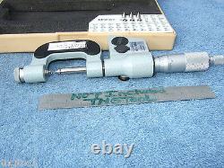 THREAD MICROMETER with8anvils MITUTOYO 326-711-30 0-1 OVR $900 WHEN NEW MACHINIST