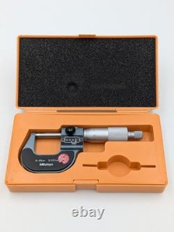 UNUSED MITUTOYO 193-111 0-25mm Digit Outside Micrometer With Case USA