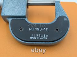 UNUSED MITUTOYO 193-111 0-25mm Digit Outside Micrometer With Case USA