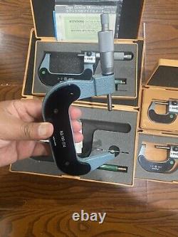 USED MITUTOYO DIGIT COUNTER 0 thru 4 OUTSIDE MICROMETER WITH BOX