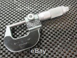 USED Mitutoyo 193-923 Digital Outside Micrometer 3-Piece Set with Case (RD)