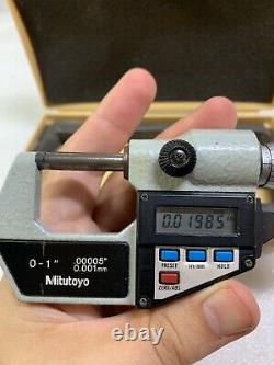 Ultra High Quality MITUTOYO No. 293-725 Outside Digital Micrometer 0-1