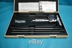 Used Mitutoyo Digital Depth Micrometer 329-350-10 With Case