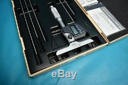 Used Mitutoyo Digital Depth Micrometer 329-350-10 With Case