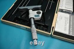 Used Mitutoyo Digital Depth Micrometer 329-350-10 With Case