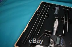 Used Mitutoyo Digital Depth Micrometer 329-350-10 With Case