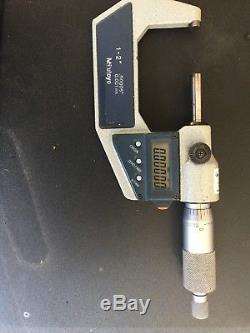 Used Mitutoyo Digital Micrometer 1-2 No. 293-722-30 Without Case